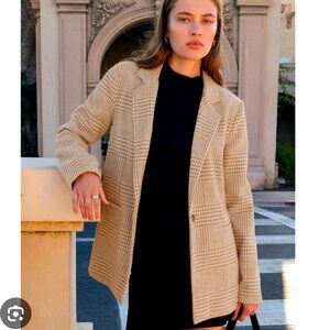 Z Supply Anna Plaid Blazer